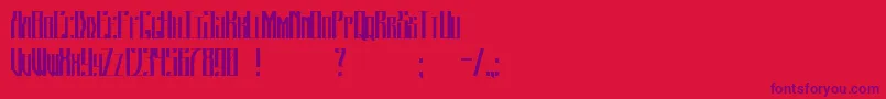 JohnyStroker Font – Purple Fonts on Red Background