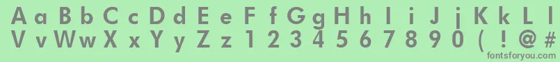 Czcionka FuturistfixedwidthBold – szare czcionki na zielonym tle