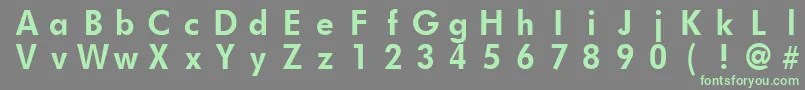 FuturistfixedwidthBold Font – Green Fonts on Gray Background