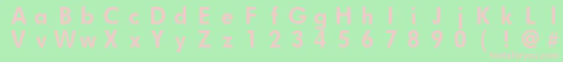 FuturistfixedwidthBold Font – Pink Fonts on Green Background