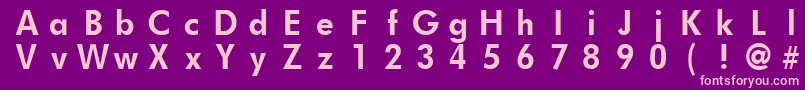 FuturistfixedwidthBold Font – Pink Fonts on Purple Background