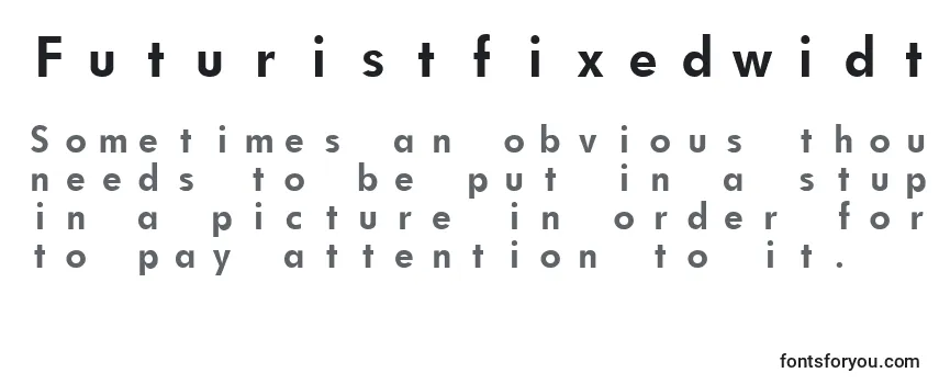 FuturistfixedwidthBold Font