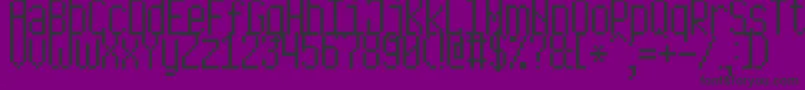 LongPixel7 Font – Black Fonts on Purple Background