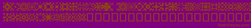 fuente Kitchent – Fuentes Marrones Sobre Fondo Morado
