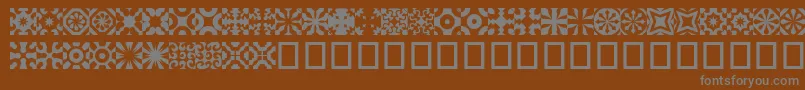 Kitchent Font – Gray Fonts on Brown Background