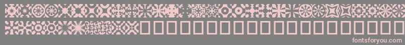 Kitchent-Schriftart – Rosa Schriften auf grauem Hintergrund
