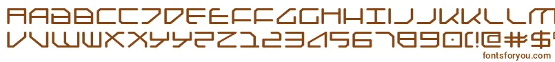 Шрифт FederapolisExpanded – коричневые шрифты на белом фоне