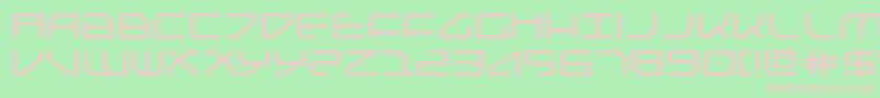 FederapolisExpanded Font – Pink Fonts on Green Background