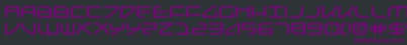 FederapolisExpanded Font – Purple Fonts on Black Background