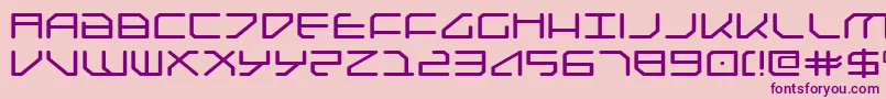 FederapolisExpanded Font – Purple Fonts on Pink Background