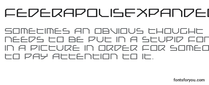 FederapolisExpanded Font