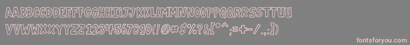 VtcGaragesaleoutlined Font – Pink Fonts on Gray Background