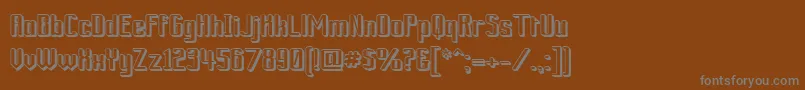 Ardour3D Font – Gray Fonts on Brown Background