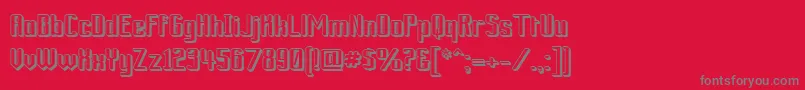 Ardour3D Font – Gray Fonts on Red Background