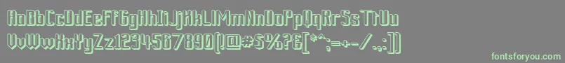 Ardour3D Font – Green Fonts on Gray Background
