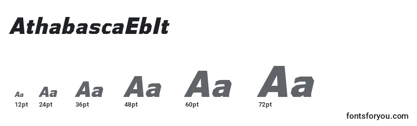 AthabascaEbIt Font Sizes