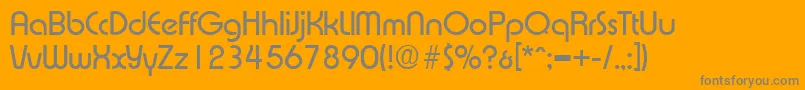 ExpressaSerialRegularDb Font – Gray Fonts on Orange Background