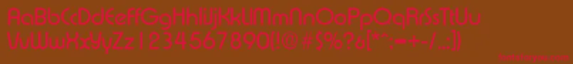 ExpressaSerialRegularDb Font – Red Fonts on Brown Background