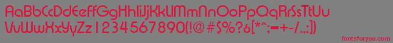 ExpressaSerialRegularDb Font – Red Fonts on Gray Background