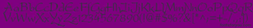 Dreamerone Font – Black Fonts on Purple Background