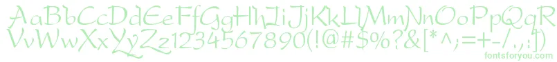 Dreamerone Font – Green Fonts on White Background