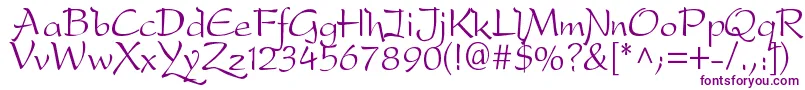 Dreamerone Font – Purple Fonts on White Background