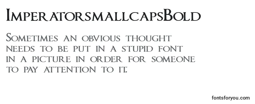 ImperatorsmallcapsBold フォントのレビュー