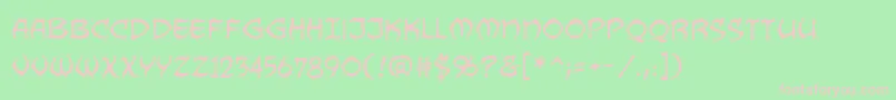 DragonbonesbbReg Font – Pink Fonts on Green Background