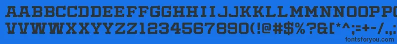 SlabbyPricesRegular Font – Black Fonts on Blue Background