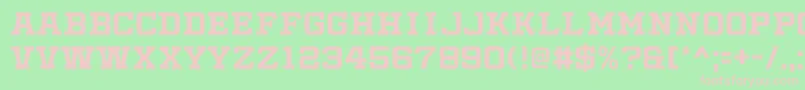 SlabbyPricesRegular Font – Pink Fonts on Green Background