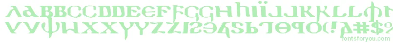 Holyv2e Font – Green Fonts on White Background