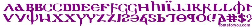 Holyv2e Font – Purple Fonts on White Background