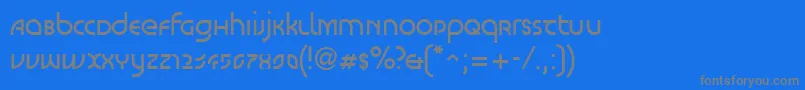 LinotypeScottVenus-fontti – harmaat kirjasimet sinisellä taustalla