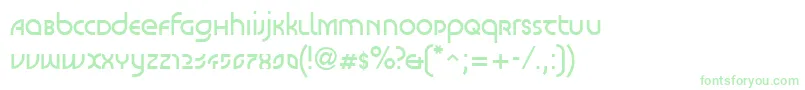LinotypeScottVenus Font – Green Fonts on White Background