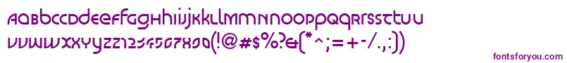 Шрифт LinotypeScottVenus – фиолетовые шрифты