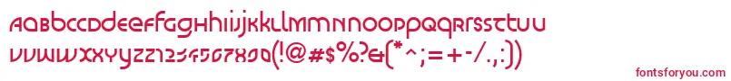 フォントLinotypeScottVenus – 赤い文字