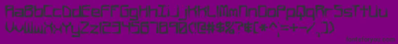 RehearsalOffsetBrk Font – Black Fonts on Purple Background