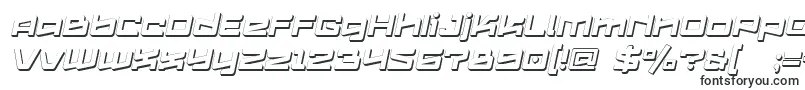Logofontik4fExtrudedItalic-Schriftart – Schriften mit Kontur