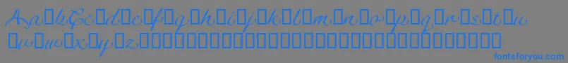 More about LinotypeagogoSwashthree Font LinotypeagogoSwashthree Font – Blue Fonts on Gray Background