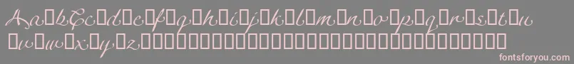More about LinotypeagogoSwashthree Font LinotypeagogoSwashthree Font – Pink Fonts on Gray Background