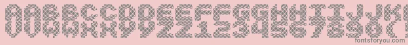 fuente Vasarely – Fuentes Grises Sobre Fondo Rosa