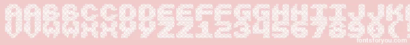 Vasarely Font – White Fonts on Pink Background