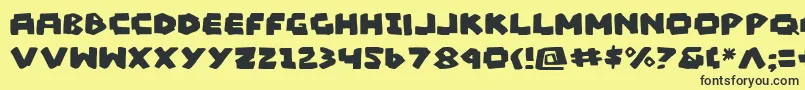 Madv2 Font – Black Fonts on Yellow Background