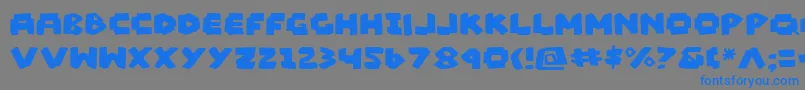 Madv2 Font – Blue Fonts on Gray Background