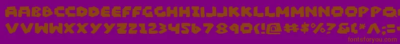 Madv2 Font – Brown Fonts on Purple Background