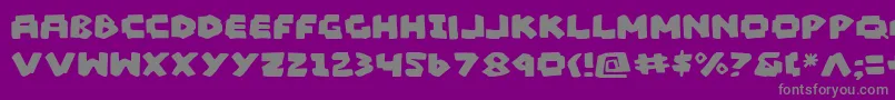Madv2 Font – Gray Fonts on Purple Background
