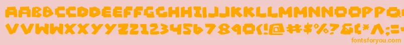 Madv2 Font – Orange Fonts on Pink Background