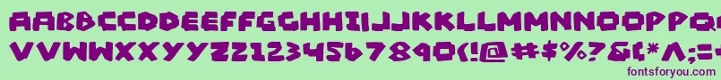 Madv2 Font – Purple Fonts on Green Background