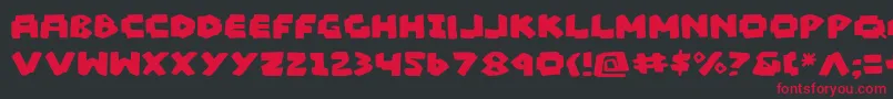 Madv2 Font – Red Fonts on Black Background