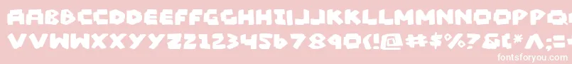 Madv2 Font – White Fonts on Pink Background